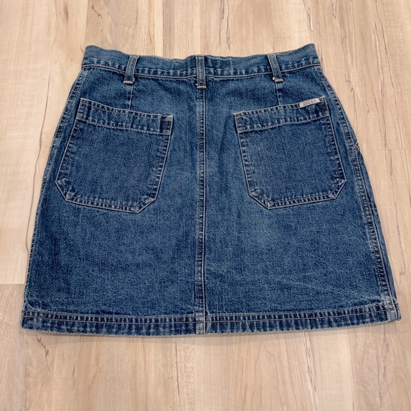 Vintage Quizz N.Y. Front Button Mini Jean Skirt - Picture 2 of 6